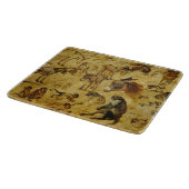 Tierstudien: Esel, Affen, Katzen und Hunde Schneidebrett (Ecke)