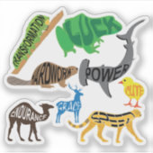 Tiersymbolik Aufkleber (Vorderseite)