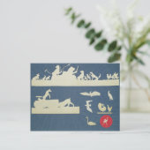 Tierszenen Postkarte (Stehend Vorderseite)