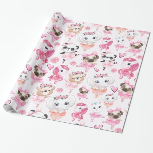 Tiertanz Geschenkpapier (Ungerollt)