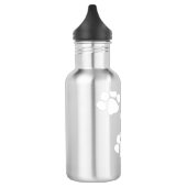 Tiertatzen-Drucke Edelstahlflasche (Links)
