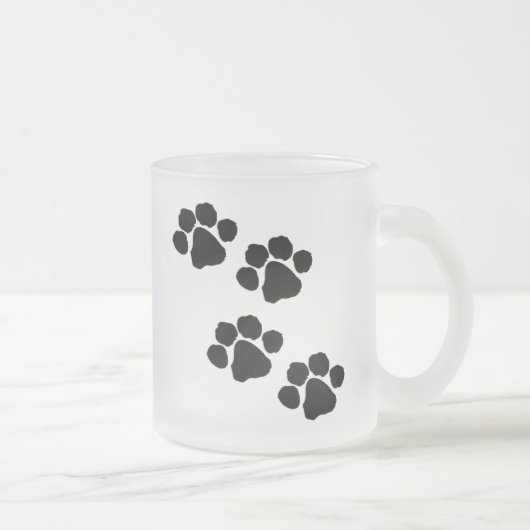 Tiertatzen-Drucke Mattglastasse (Rechts)