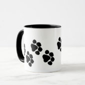 Tiertatzen-Drucke Tasse (Vorderseite Links)