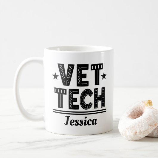 Tiertechnikgeschenk Kaffeetasse (Mit Donut)