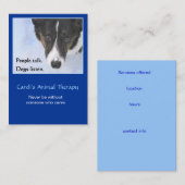 Tiertherapie Visitenkarte (Vorne/Hinten)