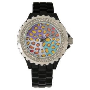 Tiertiermuster Armbanduhr
