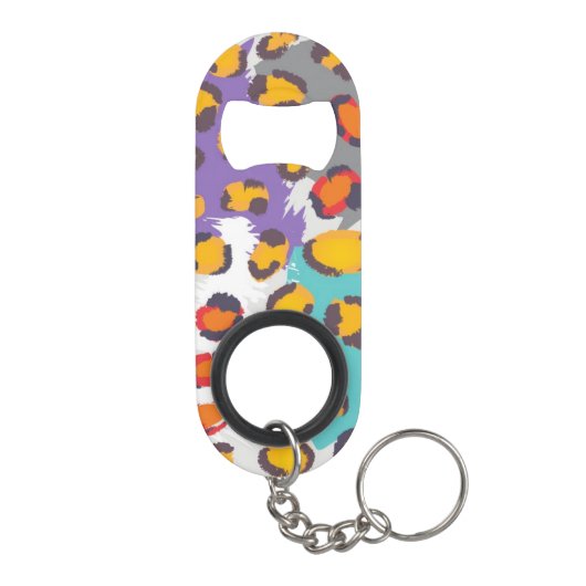 Tiertiermuster Schlüsselanhängerflaschenöffner (Rückseite)