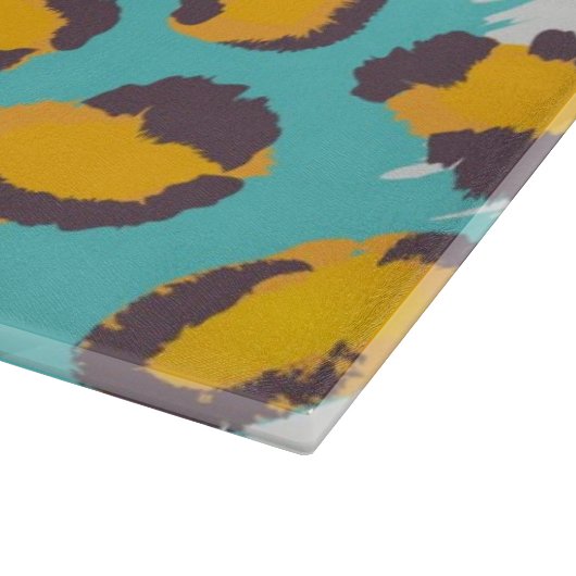 Tiertiermuster Schneidebrett (Ecke)