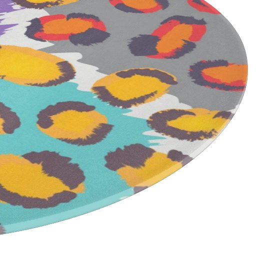 Tiertiermuster Schneidebrett (Ecke)