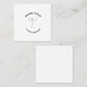 TIERTISCH QUADRATISCHE VISITENKARTE (Vorne/Hinten)