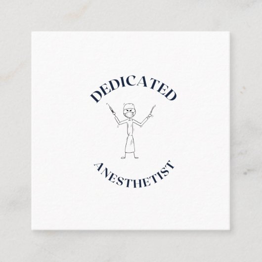 TIERTISCH QUADRATISCHE VISITENKARTE (Vorderseite)