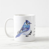 Tiertotem Blau Jay Inspiration Naturleitfaden Kaffeetasse (Links)