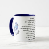 Tiertotem Blau Jay Inspiration Naturleitfaden Tasse (Vorderseite Links)