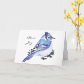 Tiertotem-blaues Jay-Inspirational Natur-Führer Karte (Gelbe Blume)