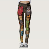 Tiertotem-Pole-Leggings Leggings (Vorderseite)