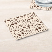 TIERTRACKS RECHTECKIGER PAPPUNTERSETZER (angewinkelt)