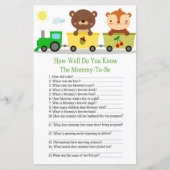 Tiertrainer, wie gut du Baby-Dusche-Spiel kennst (Vorderseite)