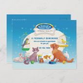 Tiertransporte Ankündigungspostkarte (Vorne/Hinten)