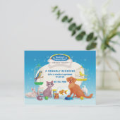 Tiertransporte Ankündigungspostkarte (Stehend Vorderseite)