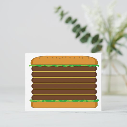 Tierüberquerung über neues Leaf Hamburger Stationä Postkarte (Stehend Vorderseite)