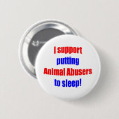 Tierverführer gesetzt, um zu schlafen button (Vorne & Hinten)