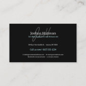 Tierverhalten | Hundeschulung Visitenkarte (Rückseite)