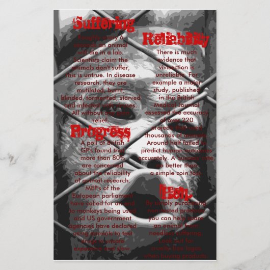 Tierversuche am Ende Flyer (Hinten)