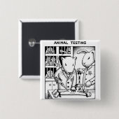 Tierversuche Button (Vorne & Hinten)