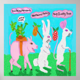 Tierversuche stoppen poster
