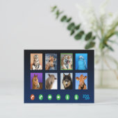 Tiervideokonferenz Postkarte (Stehend Vorderseite)