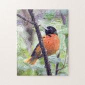 Tiervogel Baltimore Oriole Puzzle (Vertikal)
