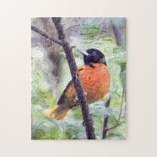 Tiervogel Baltimore Oriole Puzzle (Vertikal)