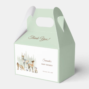 Tierwald Woodland Babydusche Geschenkschachtel