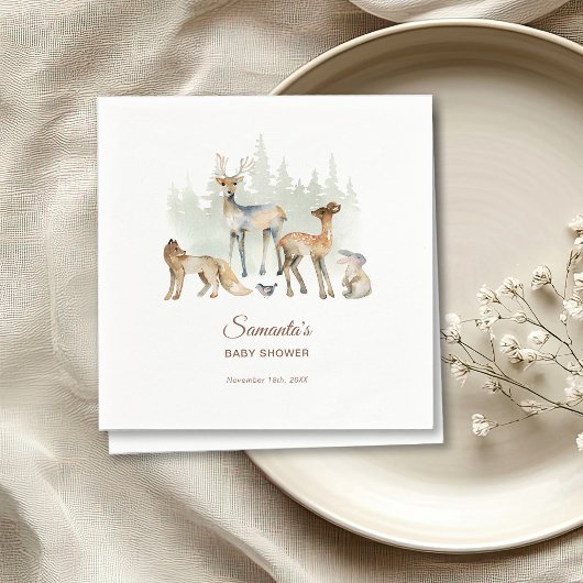 Tierwald Woodland Babydusche Serviette