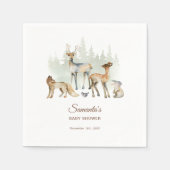 Tierwald Woodland Babydusche Serviette (Vorderseite)