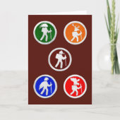 Tierwanderwege Dankeskarte (Vorderseite)