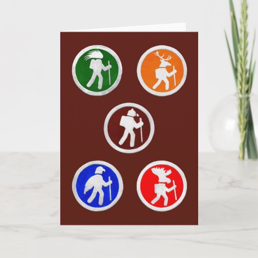 Tierwanderwege Dankeskarte (Vorderseite)