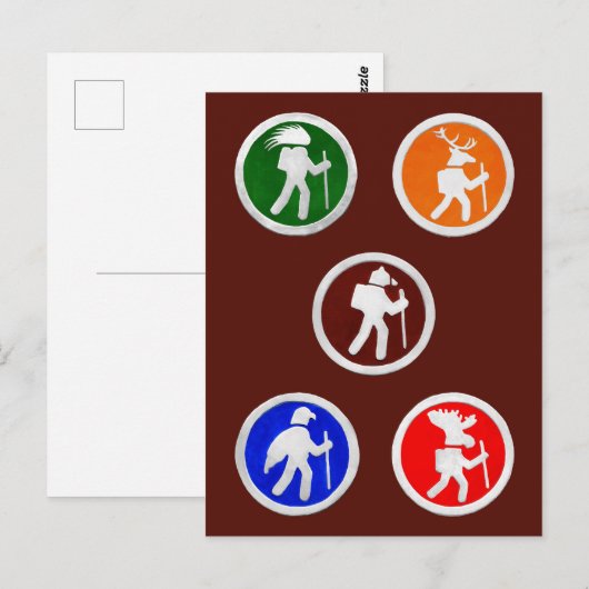 Tierwanderwege Postkarte (Vorne/Hinten)