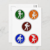 Tierwanderwege Postkarte (Vorne/Hinten)