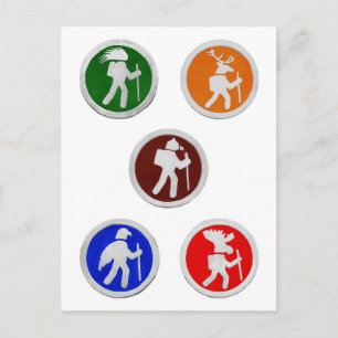 Tierwanderwege Postkarte