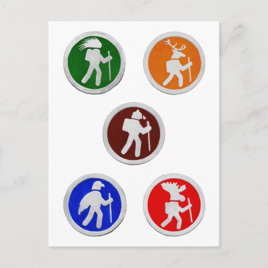 Tierwanderwege Postkarte (Vorderseite)