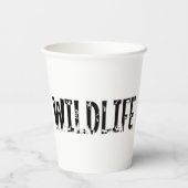 Tierwelt im Freien Tiere Naturwald Papier Becher (Rückseite)