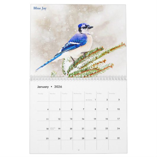 Tierwelt im Hudson Valley 2026 Kalender (Jan 2026)