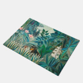 Tierwelt im Tropischen Dschungel Fußmatte (Schrägansicht)