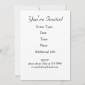 Tierweltkarte Einladung (Rückseite)