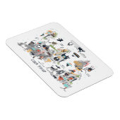 Tierweltkarte Magnet (Rechte Seite)