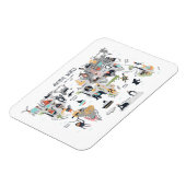 Tierweltkarte Magnet (Linke Seite)