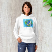 Tierweltkarte Niedliche Tierwelt - Illustration Hoodie