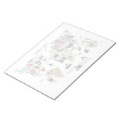 Tierweltkarte Notizblock (angewinkelt)