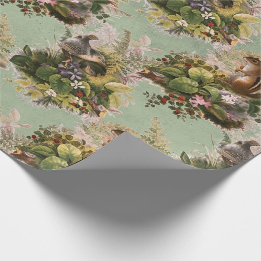 Tierwerbung, Chipkarten & Vogelgeschenke, Tiervorf Geschenkpapier (Ecke)